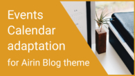 The Events Calendar adaptation (for Airin Blog theme)