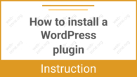 How to install a WordPress plugin