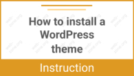 How to install a WordPress theme