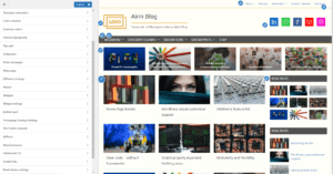 Airin Blog theme settings