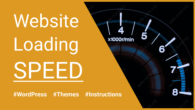 Site load speed with WordPress Airin Blog theme