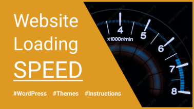 Site load speed with WordPress Airin Blog theme
