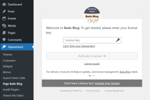 License key activation Bado Blog