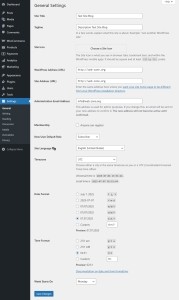 General Settings