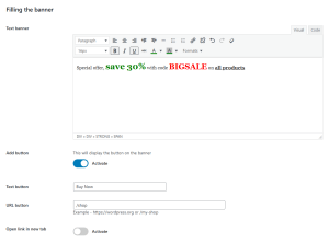 DMC Discount Sale Promo Banner - Add Your Promotional Text and Button