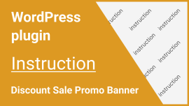 Management and configuration instructions for the Discount Sale Promo Banner plugin