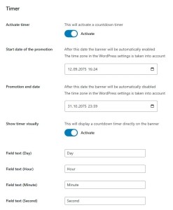 DMC Discount Sale Promo Banner - Set Up the Countdown Timer